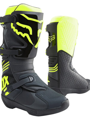 Motokrosové topánky FOX Comp Black Yellow čierna/fluo žltá - 47