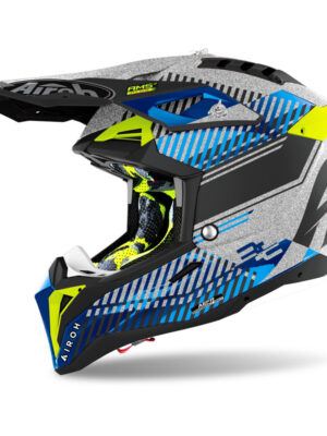 Moto prilba Airoh Aviator 3.0 Wave strieborná/chróm 2022 XL (61-62)