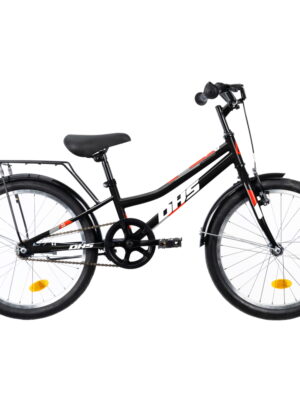 Detský bicykel DHS Teranna 2001 20" - model 2022 Black - 9" (110-130 cm)