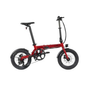 Skladací elektrobicykel EOVOLT City 4-Speed 16" červená