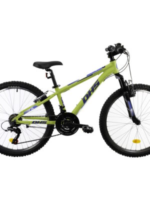 Juniorský bicykel DHS Teranna 2423 24" 7.0 Green - 12" (125-145 cm)