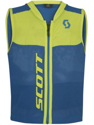 Detská vesta s chráničom chrbtice Scott Actifit Plus Jr modrá/zelená - M