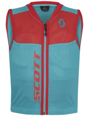 Detská vesta s chráničom chrbtice Scott Actifit Plus Jr modrá/červená - M