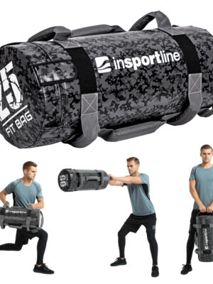 Posilňovací vak s úchopmi inSPORTline Fitbag Camu 25 kg