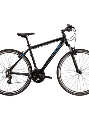 Pánsky crossový bicykel Kross Evado 2.0 28" Gen 004 čierna/modrá - L (21"