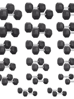Sada šesťhranných činiek inSPORTline Hexsteel 2x 3-40 kg