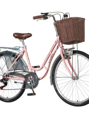 Mestský bicykel Visitor Machiato Caffe 26" 9.0 ružová - 18" (159-173 cm)