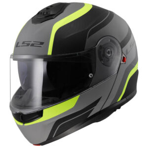Výklopná prilba LS2 FF908 Strobe II MONZA Matt Black H-V Yellow 3XL (65-66)