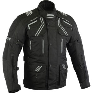 Pánska touringová moto bunda BOS Temper čierna - 6XL Pánska touringová moto bunda BOS Temper čierna - 6XL