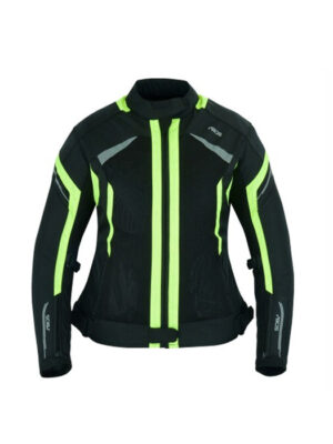 Dámska letná textilná moto bunda BOS Aylin neon - XXL