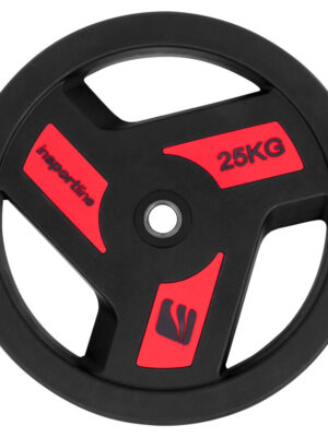 Pogumovaný kotúč inSPORTline Herk 25kg 30 mm