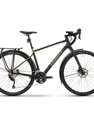 Gravel bicykel Ghost Asket Essential EQ AL 28" 9.0 Black/Green - XL (22"