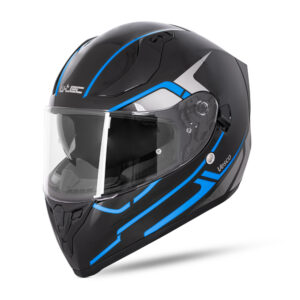 Integrálna prilba W-TEC Vesco Glossy Black-Blue - XXL (63-64)