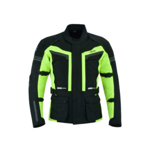 Pánska touringová moto bunda BOS Maximum neon - 5XL