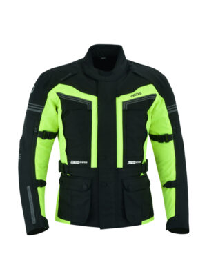 Pánska touringová moto bunda BOS Maximum neon - 5XL
