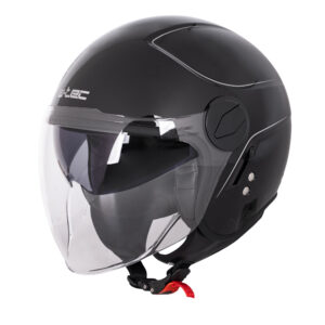 Prilba na skúter W-TEC Vernante Glossy Black - XXL (63)