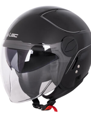 Prilba na skúter W-TEC Vernante Glossy Black - XXL (63)
