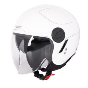 Prilba na skúter W-TEC Vernante Glossy White - XXL (63)