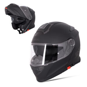 Výklopná prilba W-TEC Venero Magic Matt Black - XXL (63)