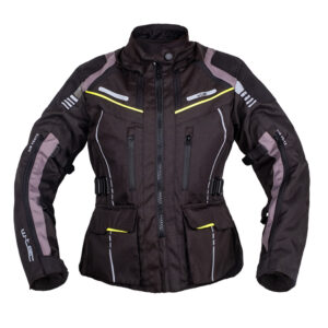 Dámska touringová moto bunda W-TEC Smackton Lady čierno-zelená - L rozšírená