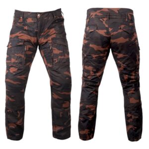 Pánske moto nohavice BOS Cargo D Brown Camo - 42