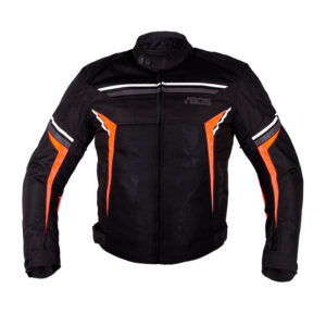Pánska moto bunda BOS Laganas Black/Orange - 5XL