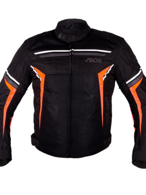 Pánska moto bunda BOS Laganas Black/Orange - 5XL