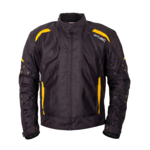 Pánska letná moto bunda W-TEC Tosheck čierno-žltá - 6XL