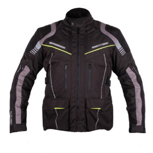 Touringová moto bunda W-TEC Smackton čierno-zelená - XXL rozšírená