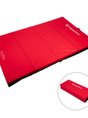 Skladacia gymnastická žinenka inSPORTline Kvadfold 200x120x5 cm červená