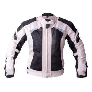 Dámska letná textilná moto bunda BOS Aylin Silver Grey - XXL