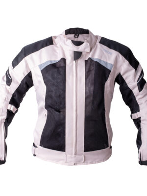 Dámska letná textilná moto bunda BOS Aylin Silver Grey - XXL