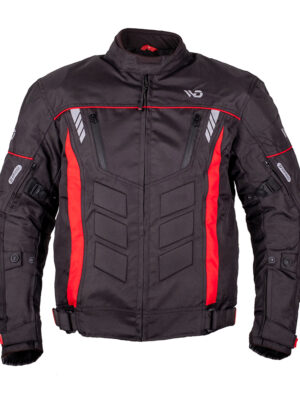 Pánska moto bunda WD Motorsports Vegas 2.0 Black-Red - 5XL