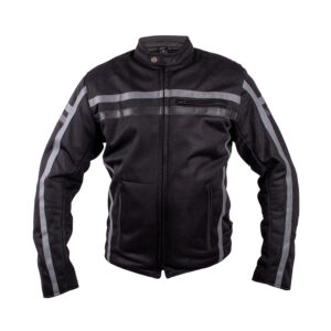 Moto bunda W-TEC Bellvitage Crow čierno-šedá - 5XL