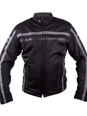 Moto bunda W-TEC Bellvitage Crow čierno-šedá - 5XL