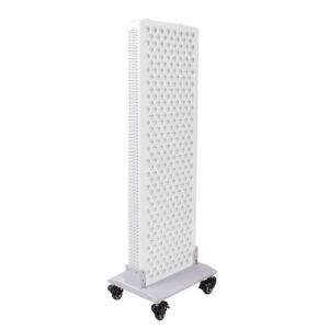 Stojan s kolieskami pre infračervený LED panel inSPORTline Tugare biela