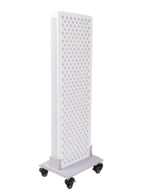 Stojan s kolieskami pre infračervený LED panel inSPORTline Tugare biela
