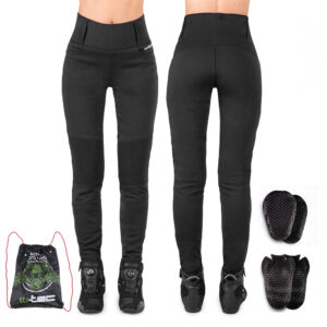 Dámske moto legíny W-TEC Noposum s aramidom čierna - 5XL predĺžená dĺžka