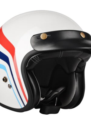 Moto prilba Lazer Conga Wings White Glossy - S (55-56)