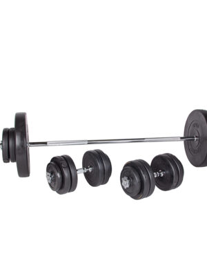 Činkový set inSPORTline CEM 180+40 cm/30 mm 80kg
