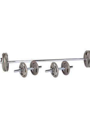 Nakladací činkový set inSPORTline Hamerton 167+40 cm/30 mm 50 kg