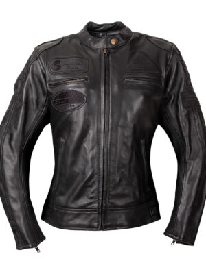 Dámska kožená moto bunda W-TEC Urban Noir Lady čierna - XXL