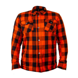 Moto košeľa W-TEC Terchis EVO oranžová - 4XL rozšírená