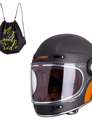 Moto prilba W-TEC V135 Matt Carbon XL (61-62)