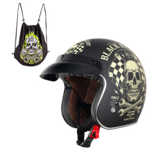 Moto prilba W-TEC Black Heart Kustom Starter