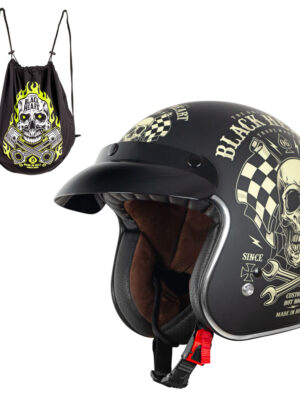Moto prilba W-TEC Black Heart Kustom Starter