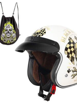 Moto prilba W-TEC Black Heart Kustom Starter