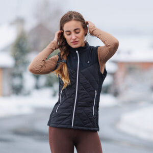 Dámska vyhrievaná vesta inSPORTline WARMher čierna - 3XL
