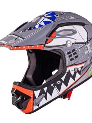 Downhill prilba W-TEC FS-605 Allride Skull Smile - XL (61-62)