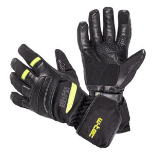 Vyhrievané moto a lyžiarske rukavice W-TEC HEATride čierna-fluo zelená - XXL